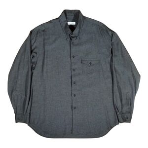 Giorgio Armani Le Collezioni Vintage Dark Gray Men's EUC Shirt 17.5 44 XL